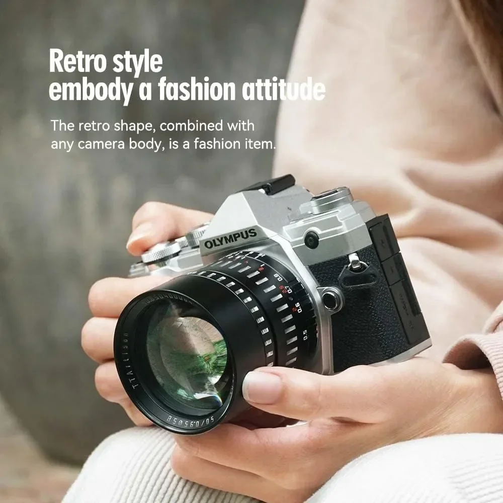TTArtisan 50 مللي متر F0.95 APS-C عدسة كاميرا ثابتة يدوية لسوني E Leica M M43 Sigma L Mount كاميرات بدون مرآة فتحة كبيرة