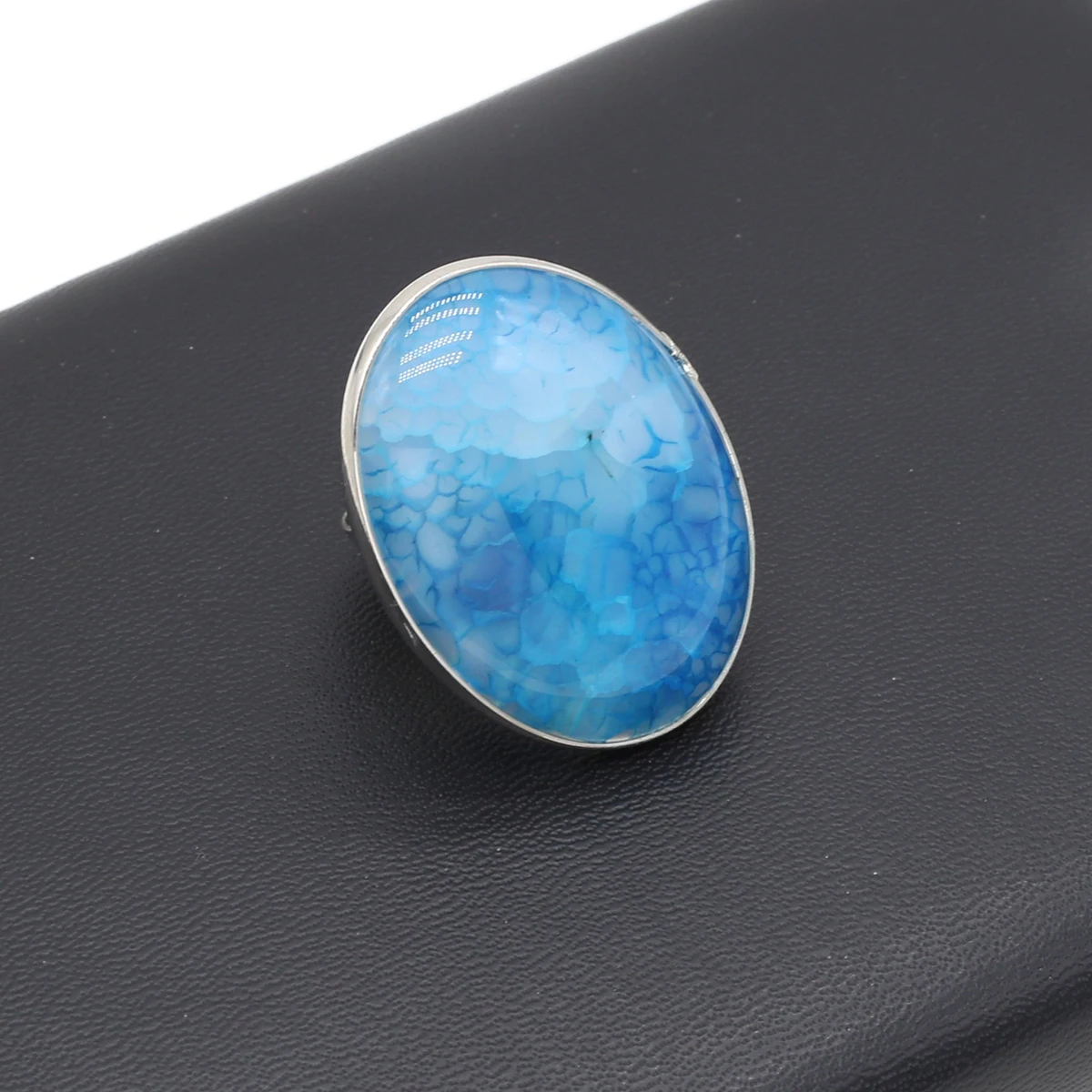 Natural Gemstone Agate Ring Delicate High Quality Couple Delicate for Jewelry Making DIY Necklace Beacelet Accessory