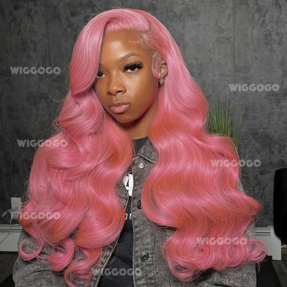 

Body Wave Pink Lace Front Wig 13X6 Hd Lace Frontal Wig Colored Brazilian 13X4 Lace Front Human Hair Wigs For Women 30 36 Inch