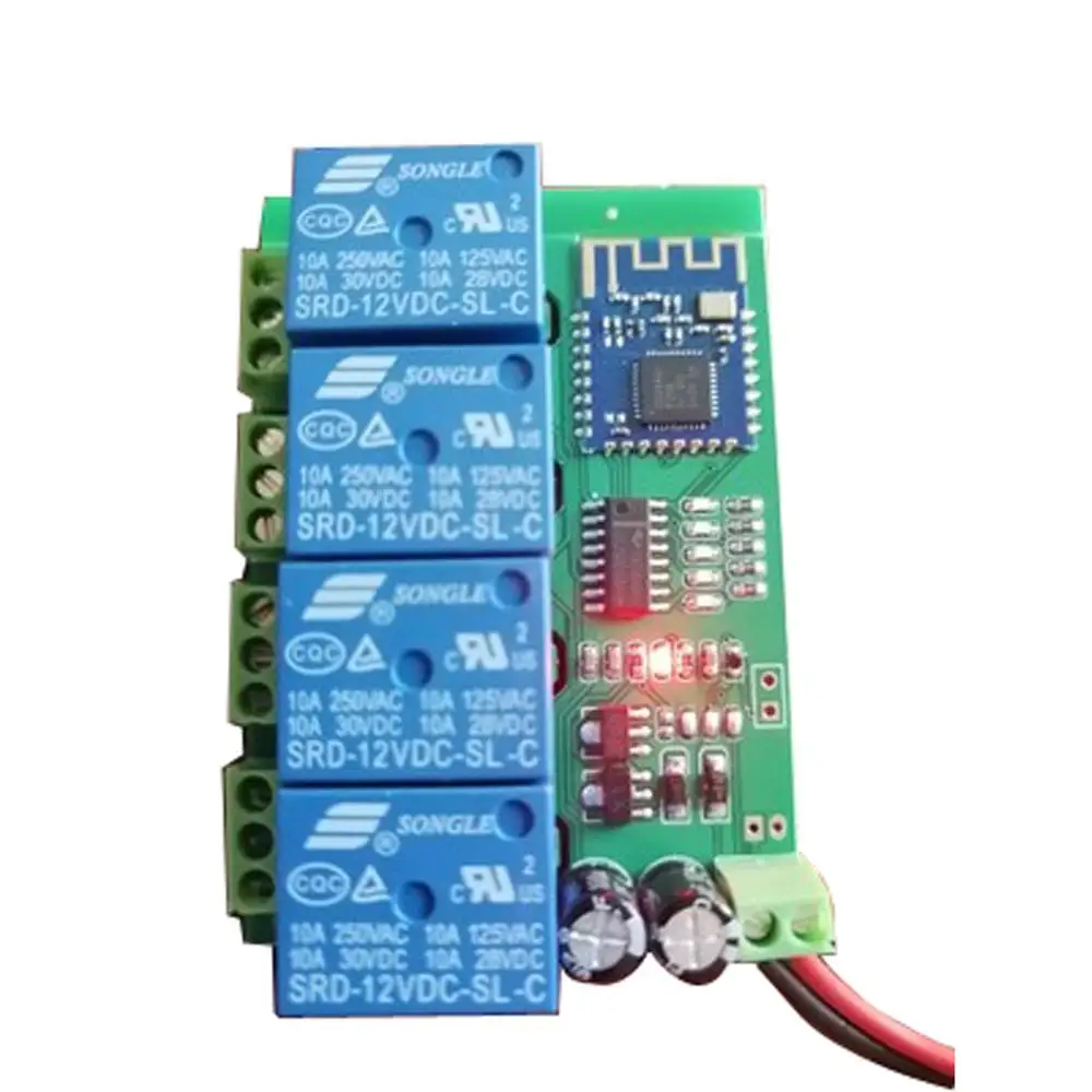 Imagem -05 - Módulo de Relé Interruptor de Canais Smart Bluetooth App Controle Remoto sem Fio Luz Led Lock Motor Driver Board 5v 12v 24v 36v 48v