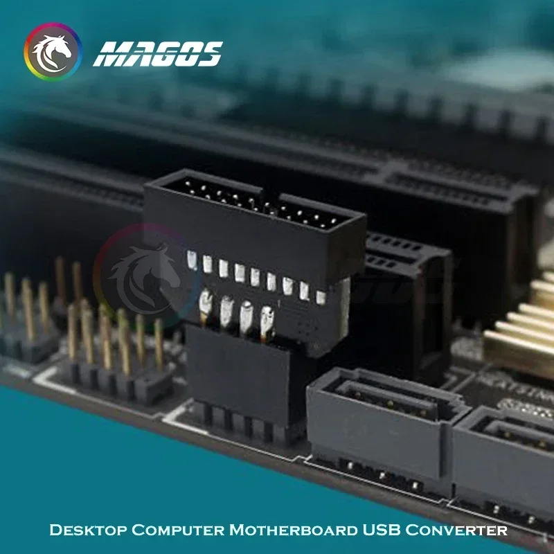 Computer Motherboard Header Adapter Connector USB 3.0 To USB2.0 19Pin Desktop Converter Desktop Computer Accessories