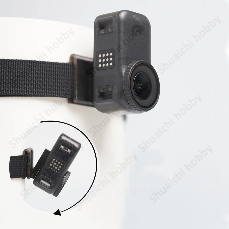 1PCS For DJI NANO 10-90° Damping Magnetic Cap Clip Mount 1.5/2.5mm Clamping Thickness Shooting Assistance for Running/Cycling