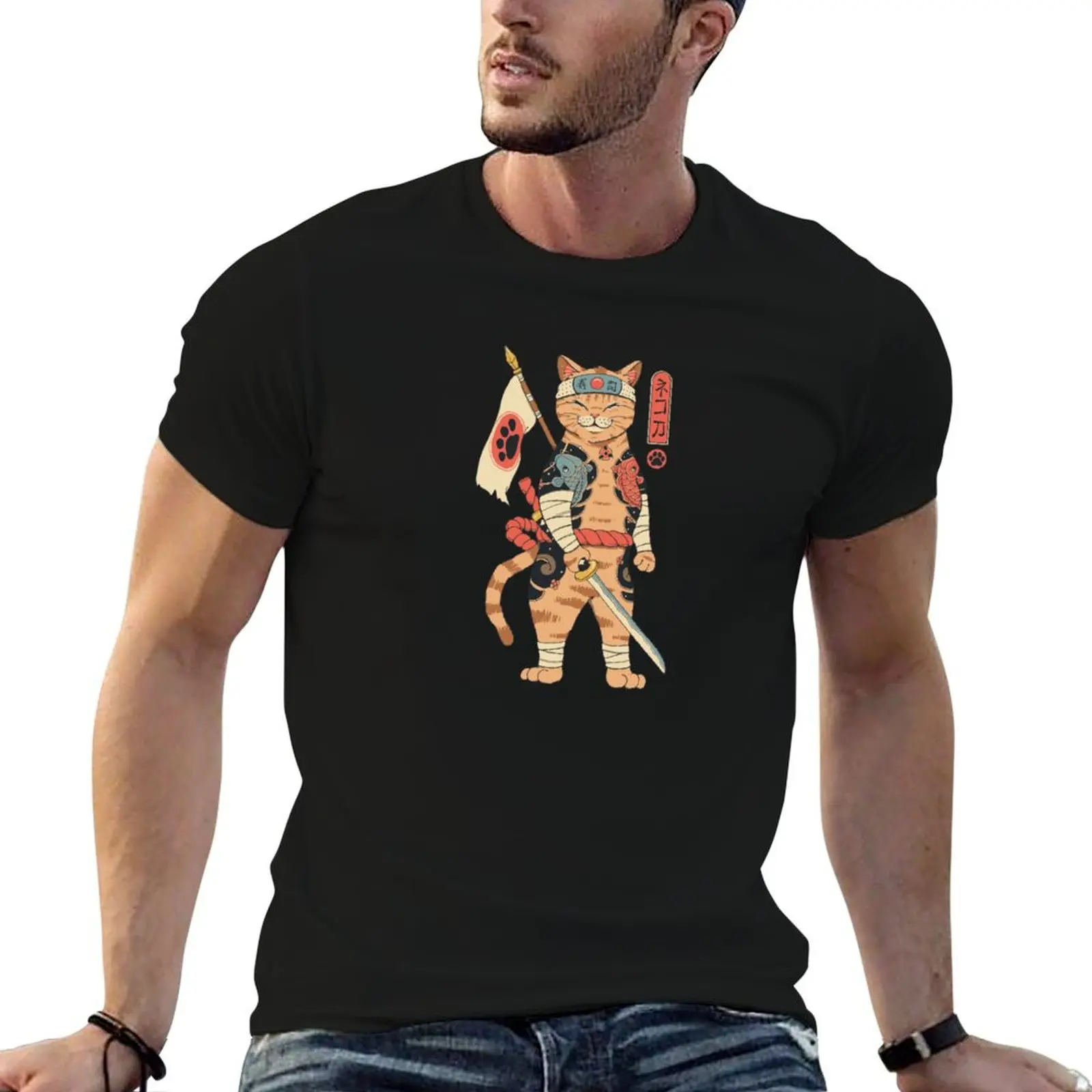 Neko Shogun T-Shirt graphic t shirt vintage sublime mens graphic t-shirts anime