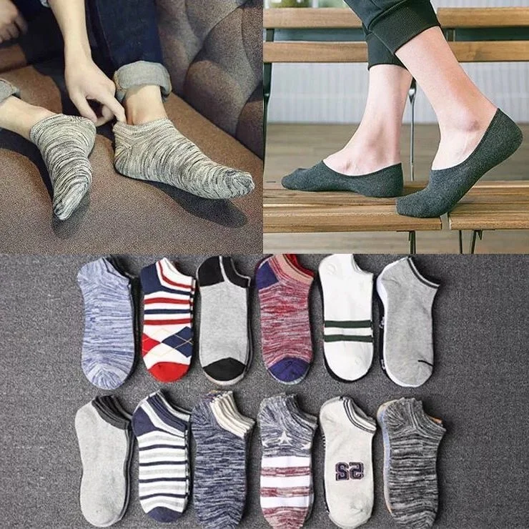 

5 pairs Men's Socks Cotton Stripe Boat Socks All Seasons Spring Summer Male Casual Harajuku Breathable Men Ankle Sock Meias