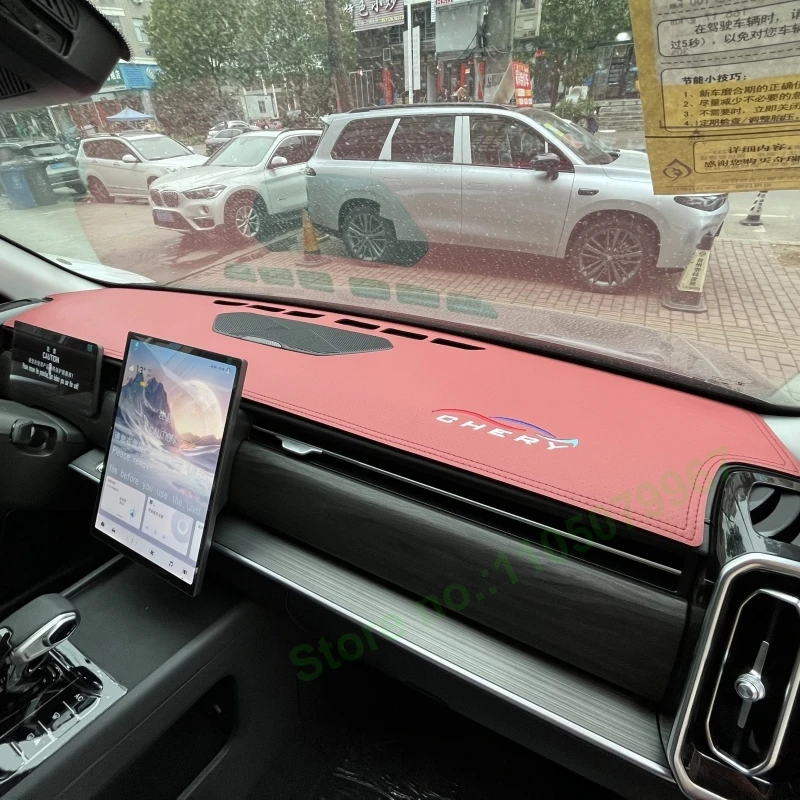 

Anti-slip Suede Leather Darsboard Mat For Chery Fulwin T6 Sun Protection Heat Insulation Car Interior Decoration Sunade Pad