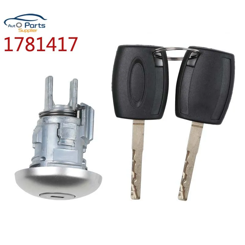 New 1781417 112234097 Door Lock Barrel Cylinder With 2 Keys For Ford Transit MK8 / Ford Transit Custom