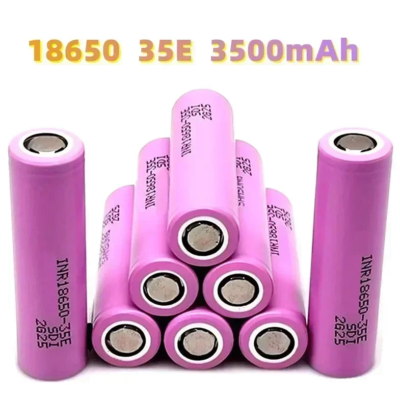 

2025 NEW brand new original rechargeable lithium-ion battery 18650 35E 3500mAh 20A discharge INR18650 3.7v 3500mAh