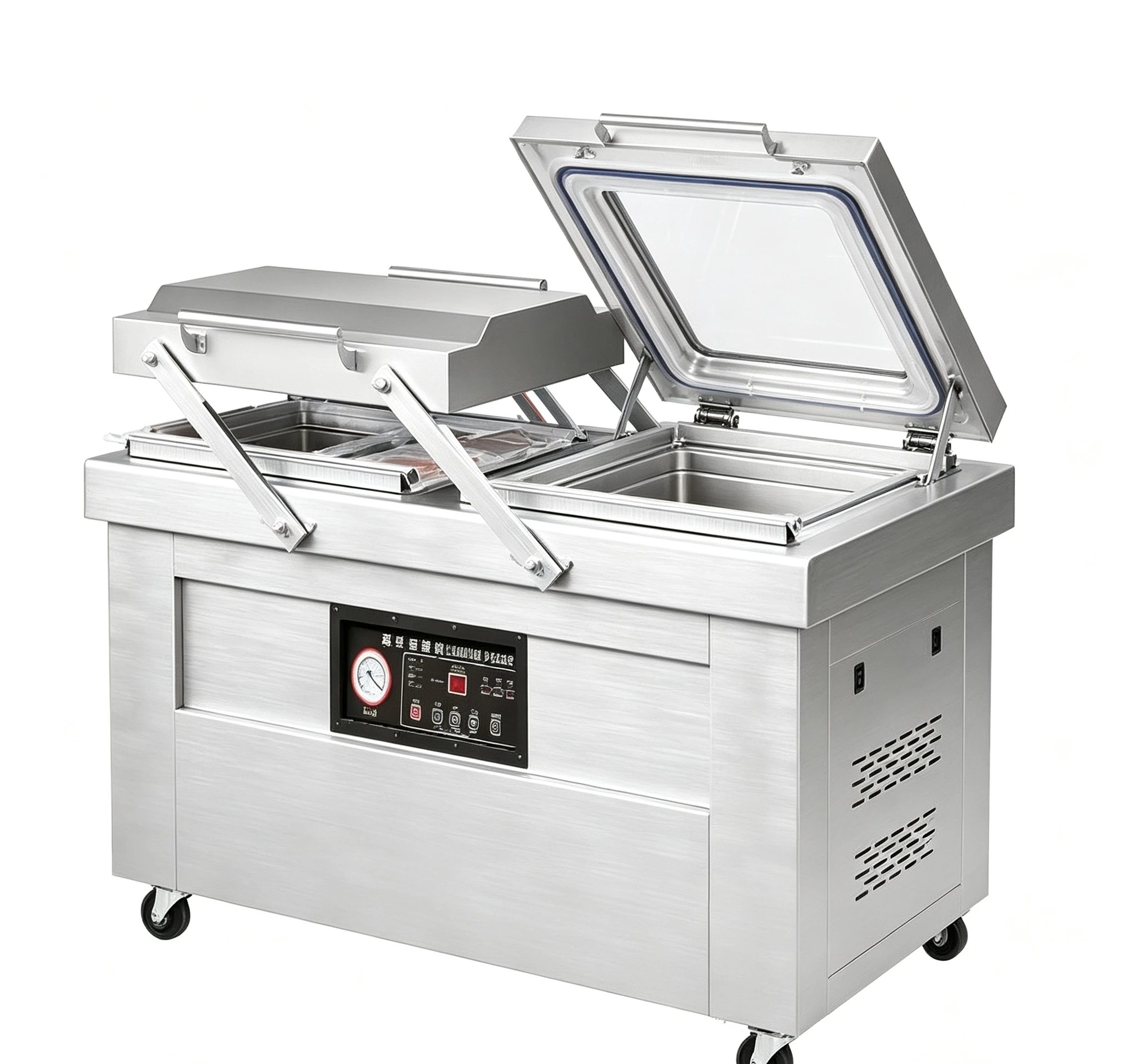 Automatic Vacuum Sealer, Food Packer Machine, Chamber Vacuum Sealing System, 2 in 1 Preservation, Multi-Function Packaging Tool