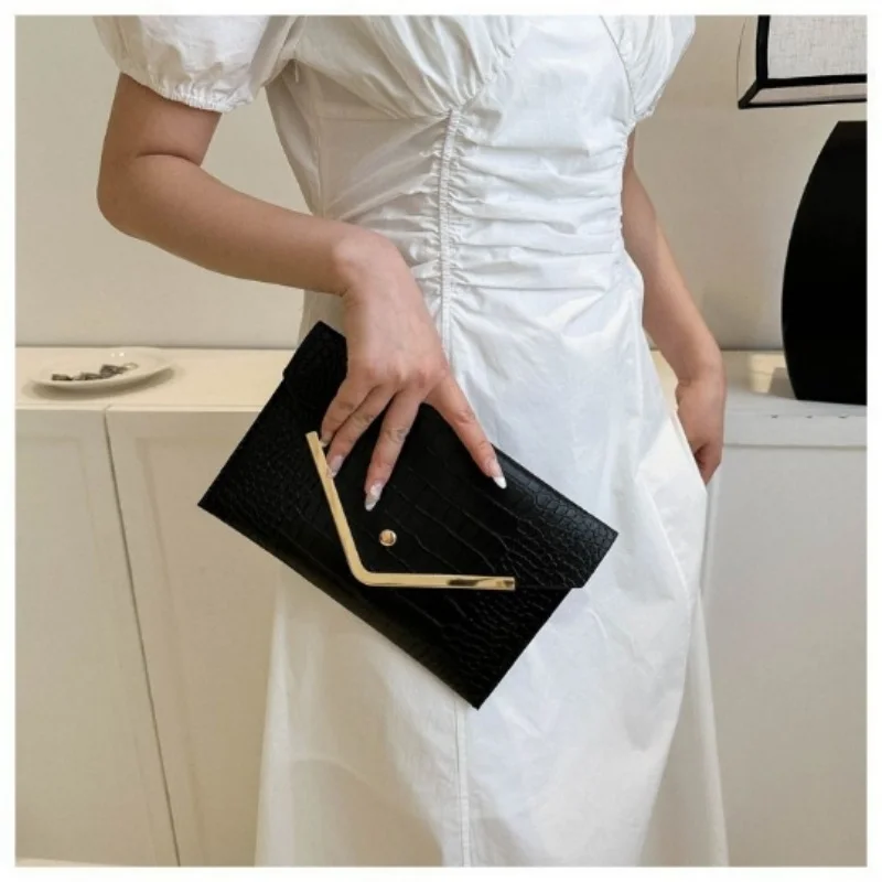 White 2024 Women Evening Bag Lady Party Banquet Clutch shoulder Bags Wedding Woman Handbag Hand Bag Girl Coin PU Envelope Purse