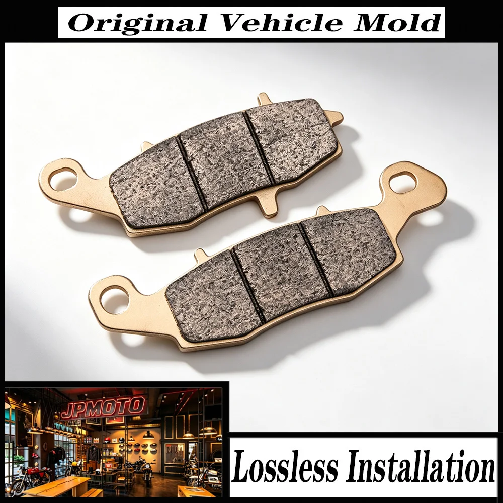 For Suzuki GSF250 GSF 250 GJ77 Bandit 1995-2000 Motorcycle Front Rear Disc Brake Pads Copper Sintered Gold Replacement Kit Set