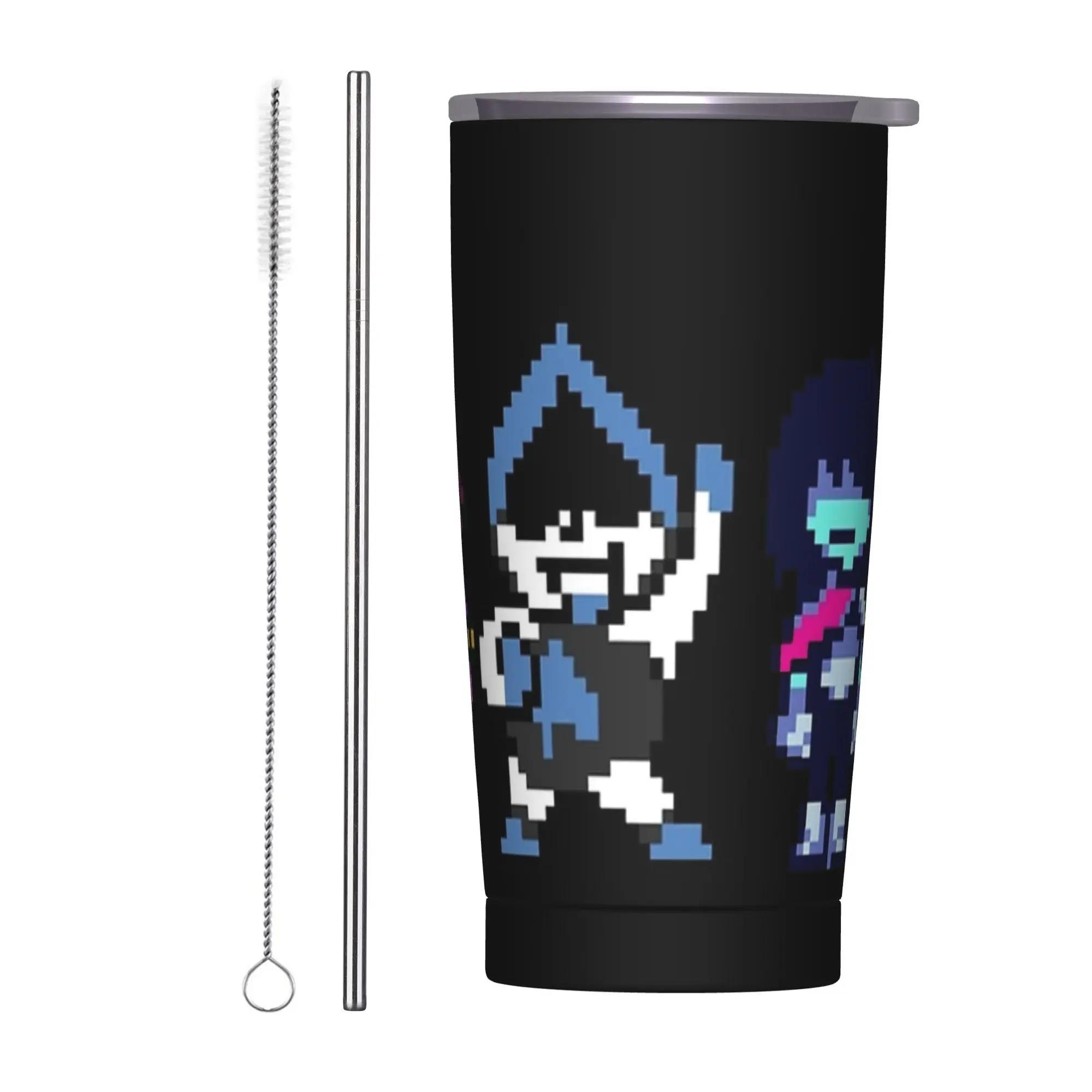 

Стакан с основными персонажами Deltarune, термочашка с вакуумной изоляцией, кружки из нержавеющей стали для офиса и дома, горячий и холодный напиток