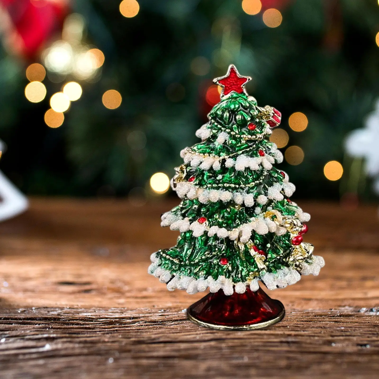 

Jewelry Box Creative Enameled Jewelry Organizer for Wife Centerpiece Desktop