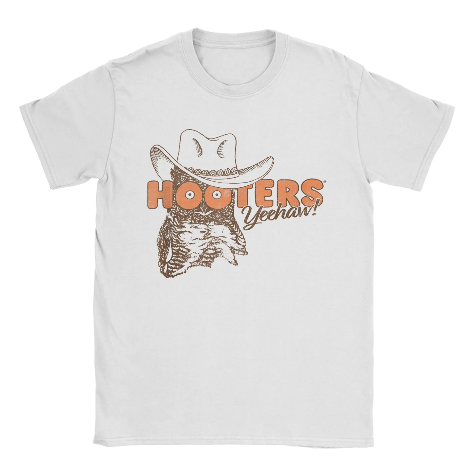 

Funny Hooters Hootie The Owl Yeehaw Country Cowboy Logo T-Shirts Men Crewneck Cotton T Shirts Short Sleeve Tees Summer Clothing