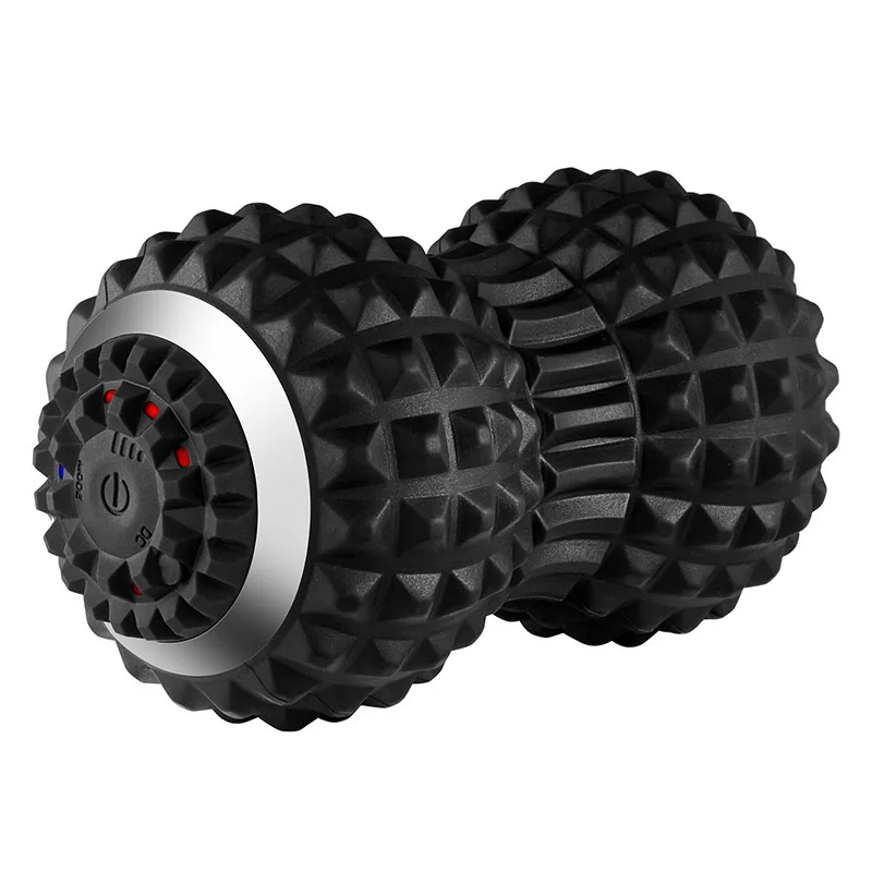 Electric Massage Peanut Ball 4-Speed Vibrating USB Rechargeable Sport Yoga Foam Roller Muscle Relaxation Small Fitness Equipment