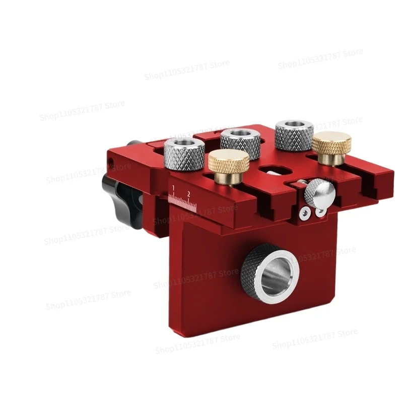 For Assembled 3-in-1 Hole Opener for Woodworking Furniture Log Tenon Hole Punch Eccentric Wheel Connector Hole Punch Positioner