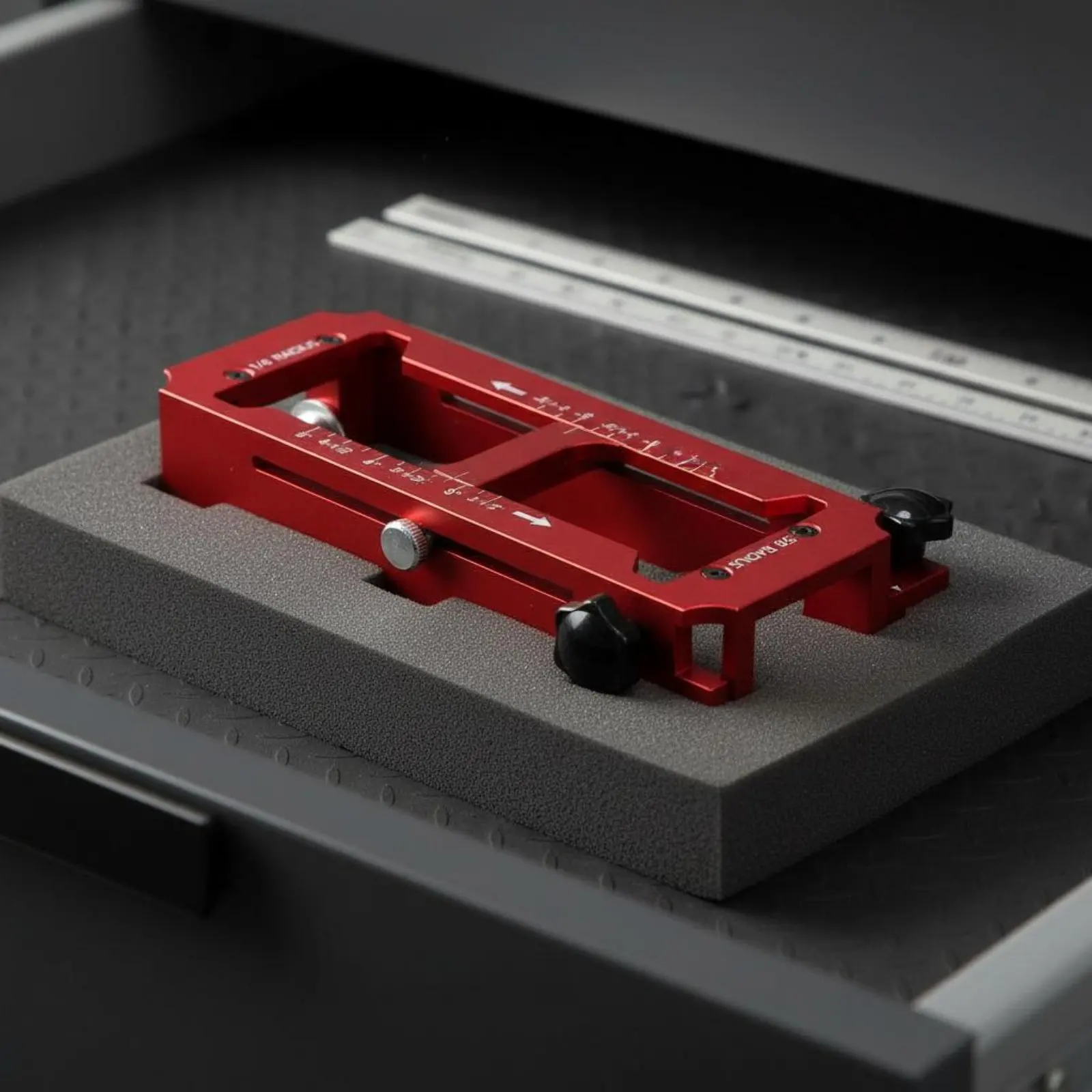 

Door Hinge Install Jig Precise Positioning Hinge Positioner Adjustable Mortise Jig Portable Hardware Tool Scratchclear