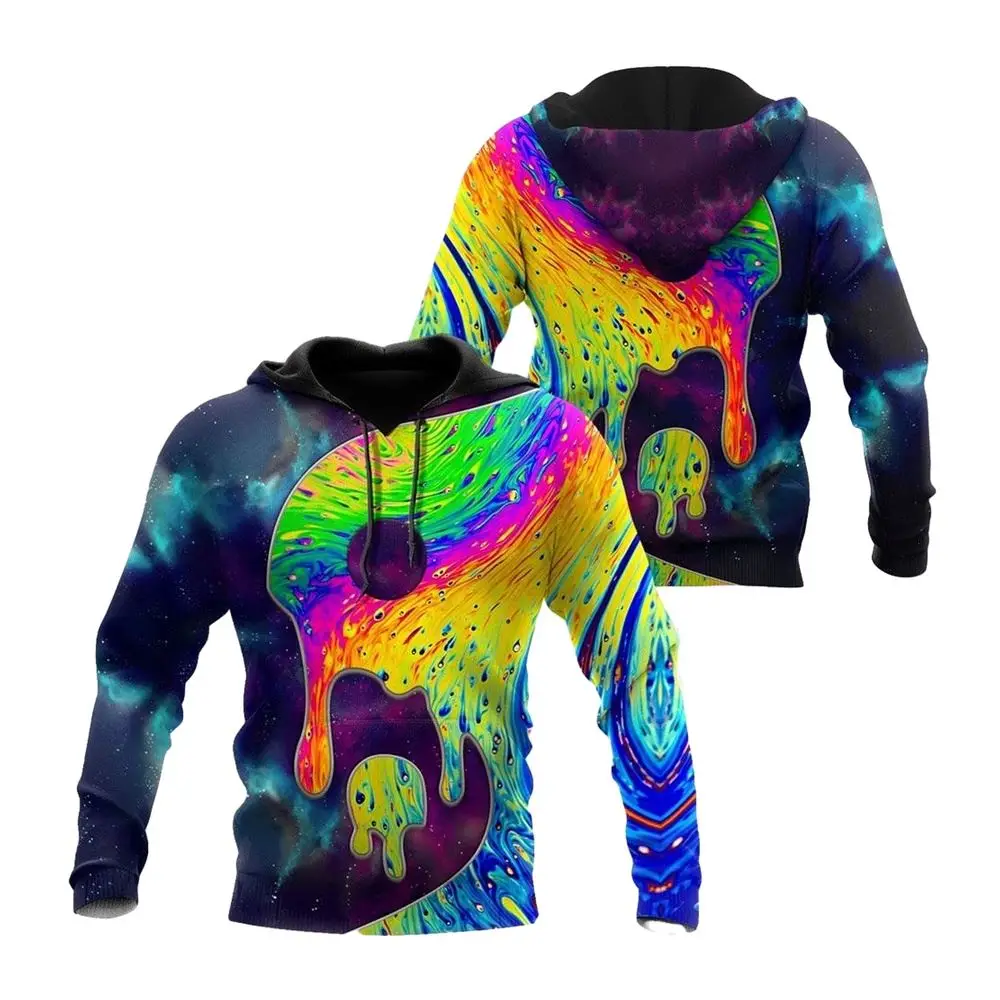 

Funny Men Hoodies Colorful Graffiti graphic 3D Print Man Pullover Funny Retro Oversize Hoodies Comfortable Men's Clothing Tops