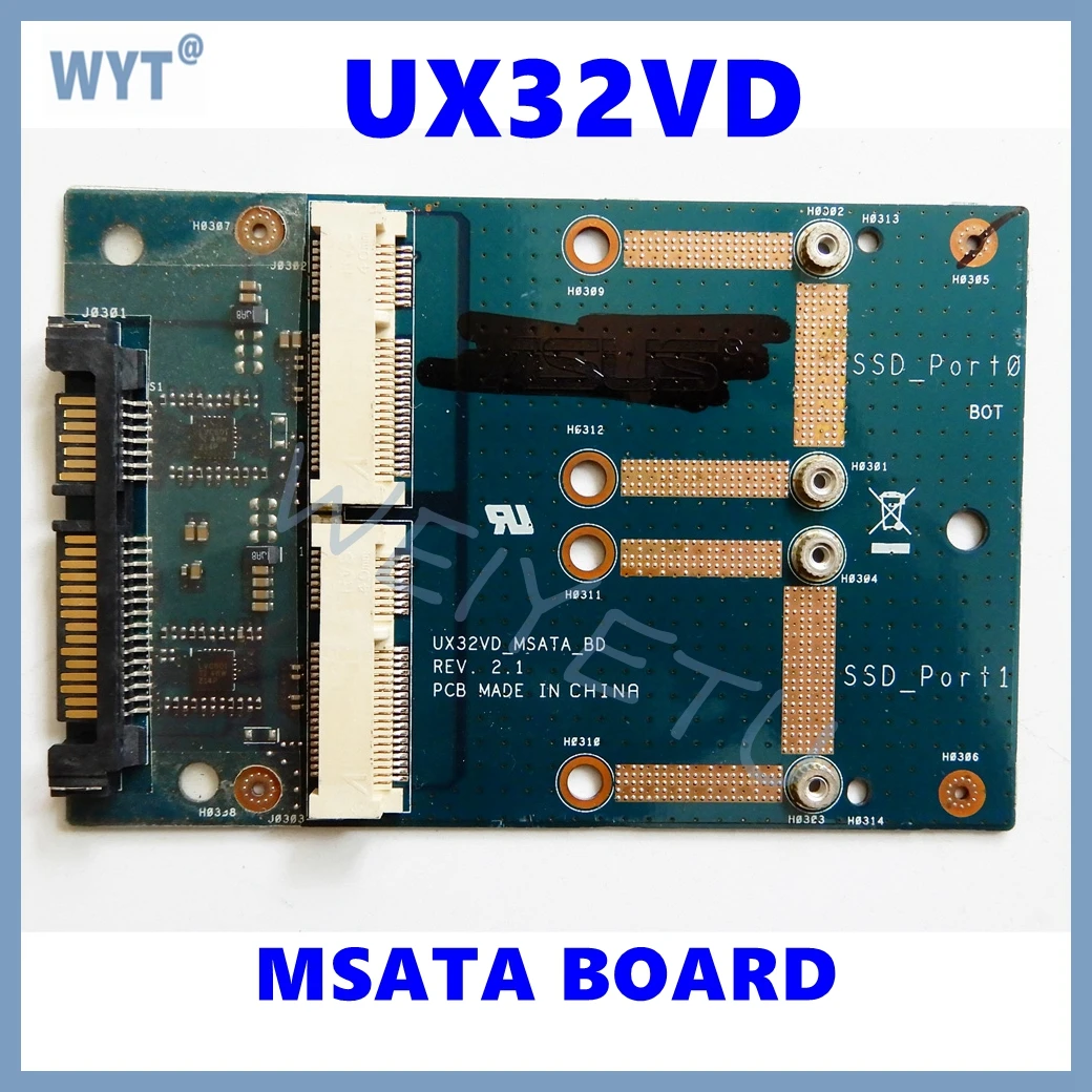 UX32VD MSATA BOARD For ASUS UX32 UX32V UX32VD UX32L UX32A Laptop SATA TO MSATA SSD Hard Drive board