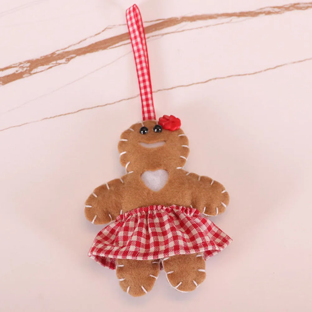 

3Pcs Christmas Hanging Decor Reindeer Gingerbread Festive Winter Party Prop Xmas Tree Ornament Christmas Adornment
