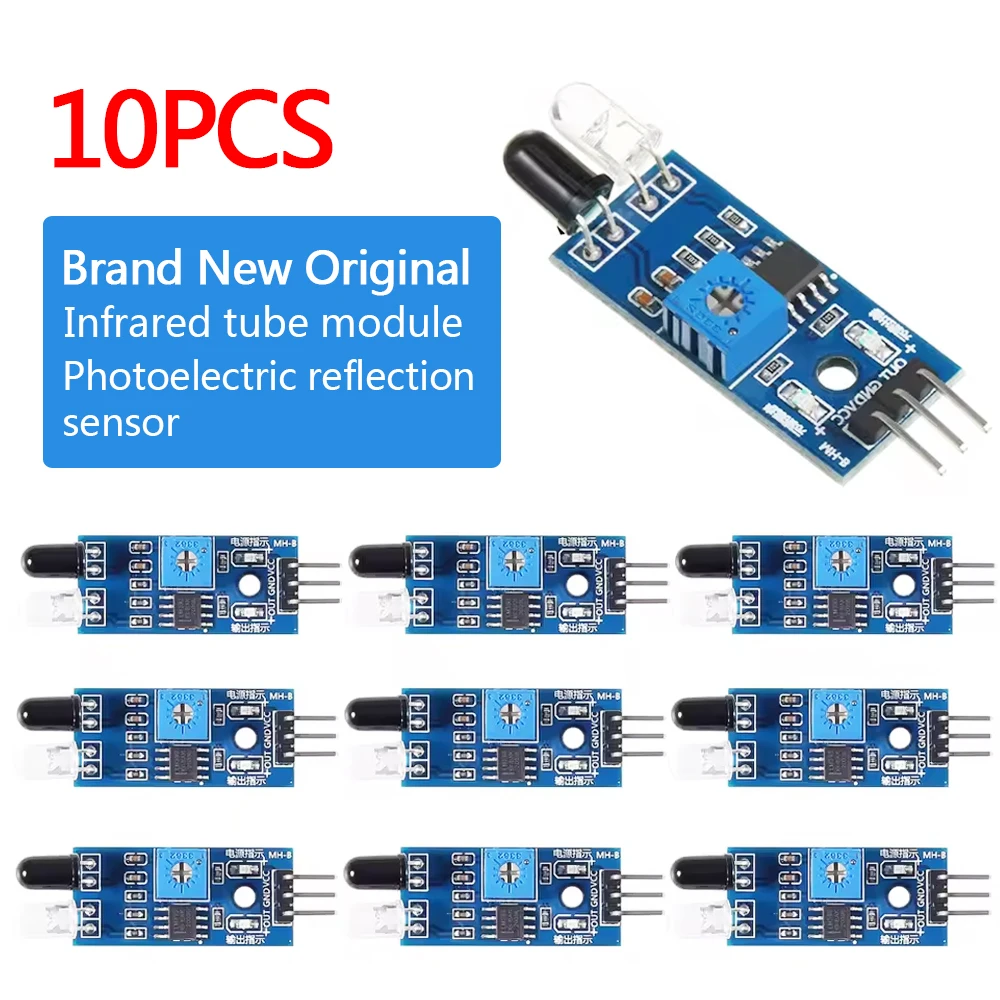 

10pcs IR Infrared Obstacle Avoidance Sensor Module for Arduino Diy Smart Car Robot Reflective Photoelectric 3PIN Good quality
