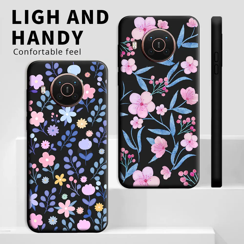 For Nokia X20 X10 X30 Case Soft Silicone TPU New Floral Butterfly Fashion Couple Style Phone Case For Nokia X100 XR20 Back Cover