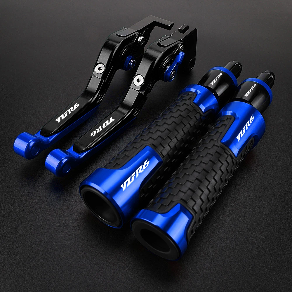 

YZFR6 Brake Clutch Levers For YAMAHA YZFR6 2005-2016 2015 2014 2013 2012 2011 Handlebar Grip Handle Hand Grips 2010 2009 2008