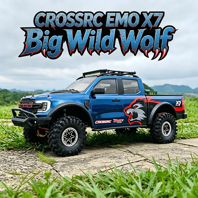 CROSSRC EMO X7 Big Wolf Wild Bear 1:8 Scale Brushless 4WD Dual Speed Differential Lock Off Road Climbing Remote Control Truck