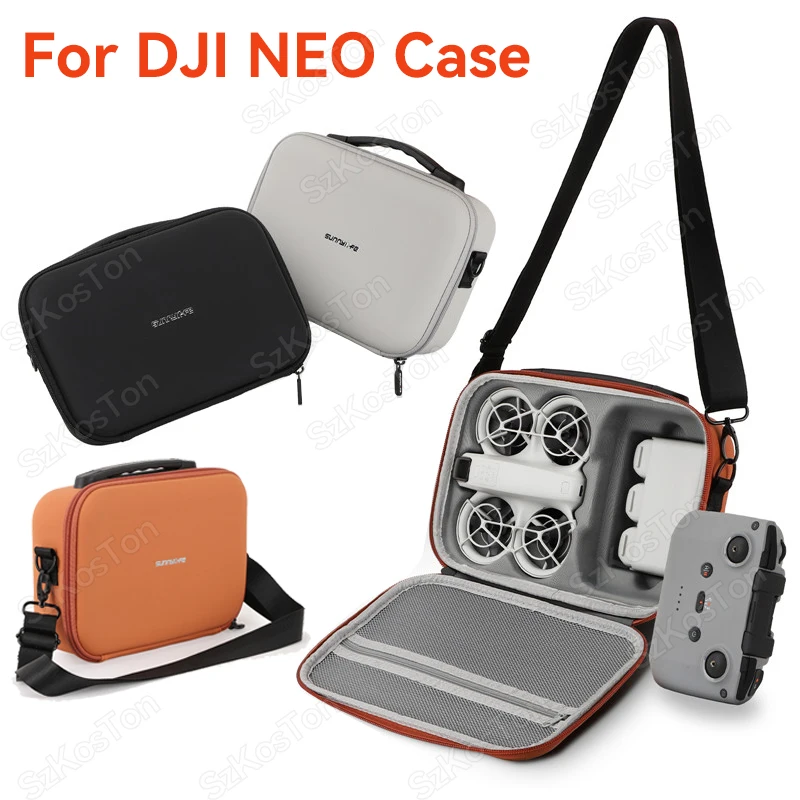 PU Storage Bag for DJI Neo Storage Box Small Body Bag Combo Crossbody Case for DJI Neo RC N3 Remote Control Accessories