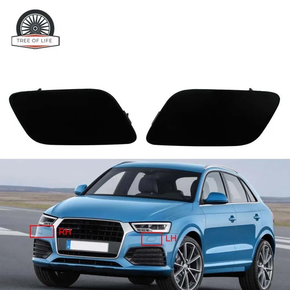 For Audi Q3 2012 2013 2014 2015 Front Bumper Headlight Washer Cover Cap 8U0 955 275 8U0 955 276 8U0955275 8U0955276