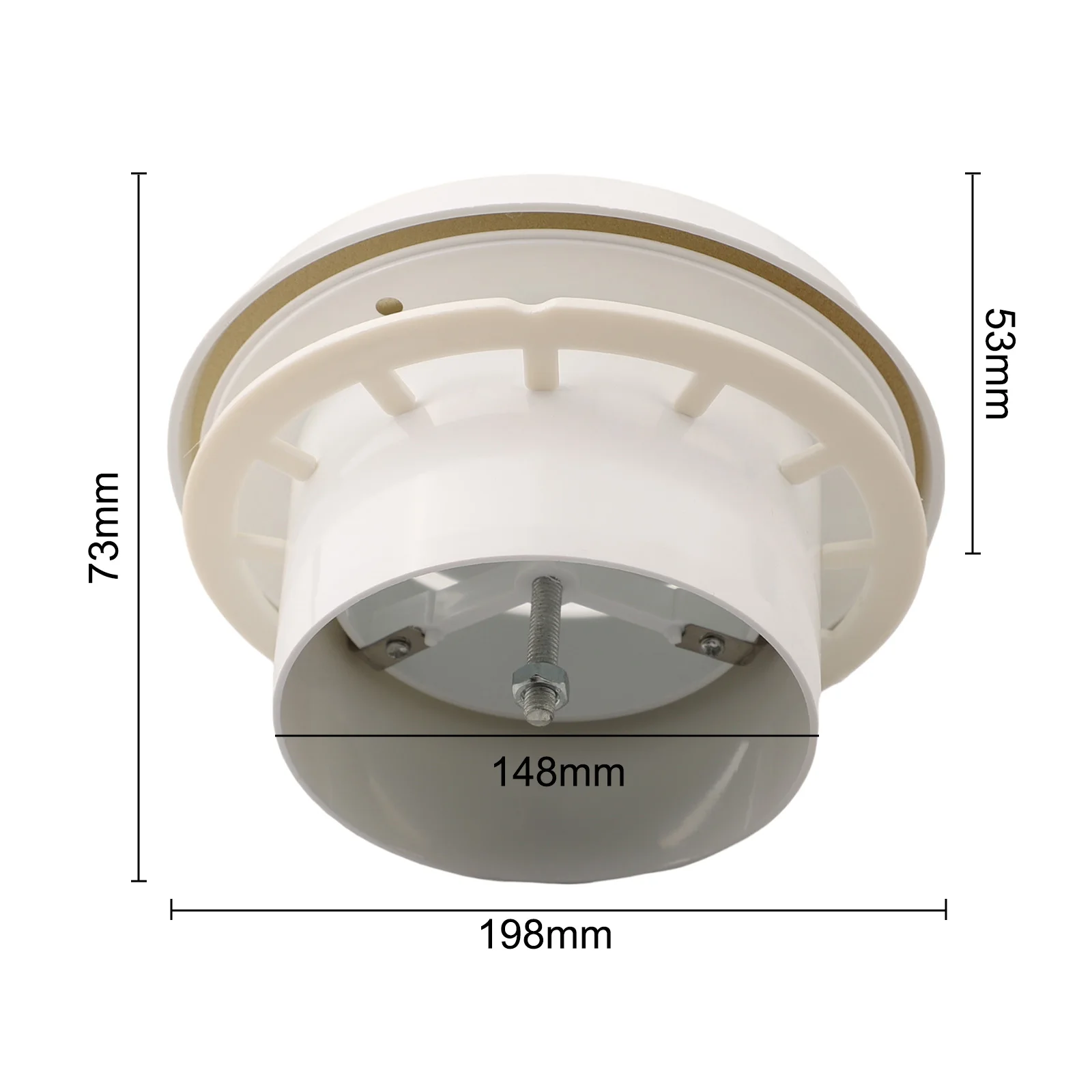 Ceiling Vent 100150MM Adjustable Air Volume Plastic Diffuser for Effective Bathroom and Kitchen for exhaust Solutions