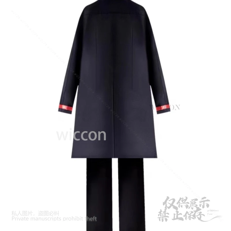 อะนิเมะเกม Limbus บริษัท Ryoshu คอสเพลย์เครื่องแต่งกายชุดเสื้อคลุมสีดําแฟชั่นชุดบทบาทเล่น Props วิกผมปาร์ตี้ฮาโลวีน S-2XL