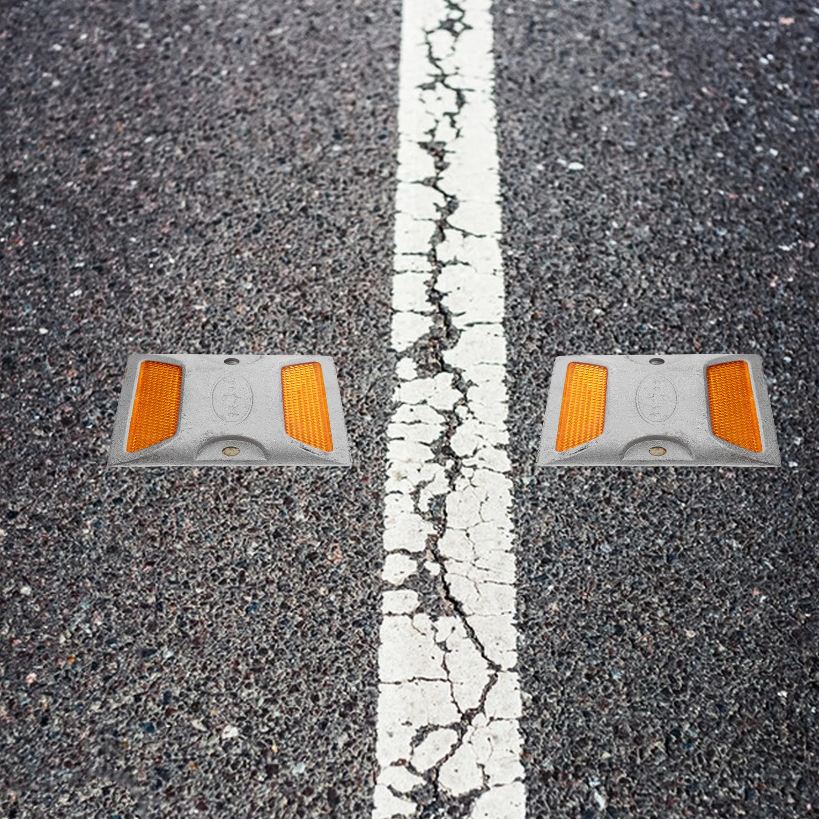 2 pièces réflecteurs carrés côté Auto pour allée Parking remorque voiture boîte aux lettres pare-chocs arrière sécurité marqueurs réfléchissants