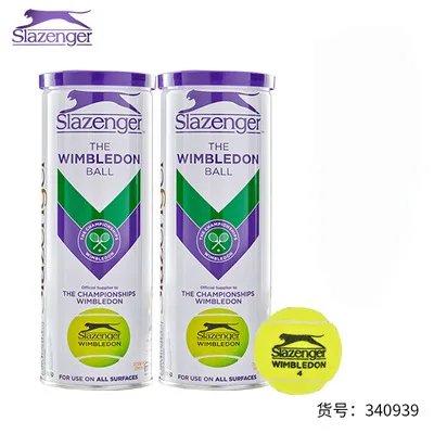 Slazenger Canned Tennis Cups Competition Tennis Wimbledon Professional Balls 3 Pcs Schlesinger 3 Pcs/tube