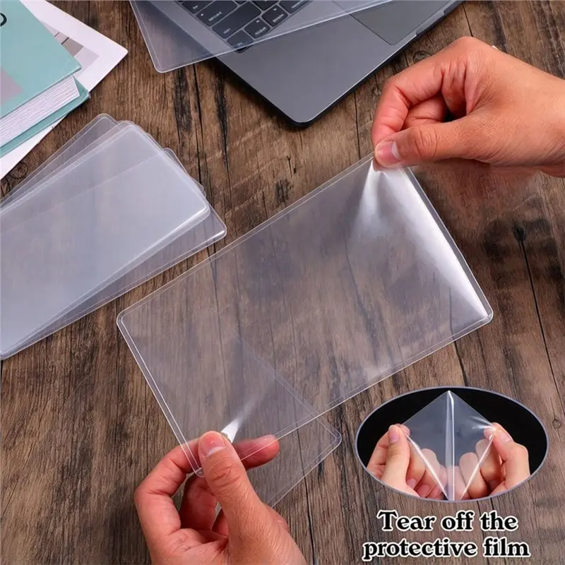 [NEW!】 Waterproof Hard Plastic Clear Money Holder 100-Pack Currency Topload Rigid Protective Dollar Bill Sleeves