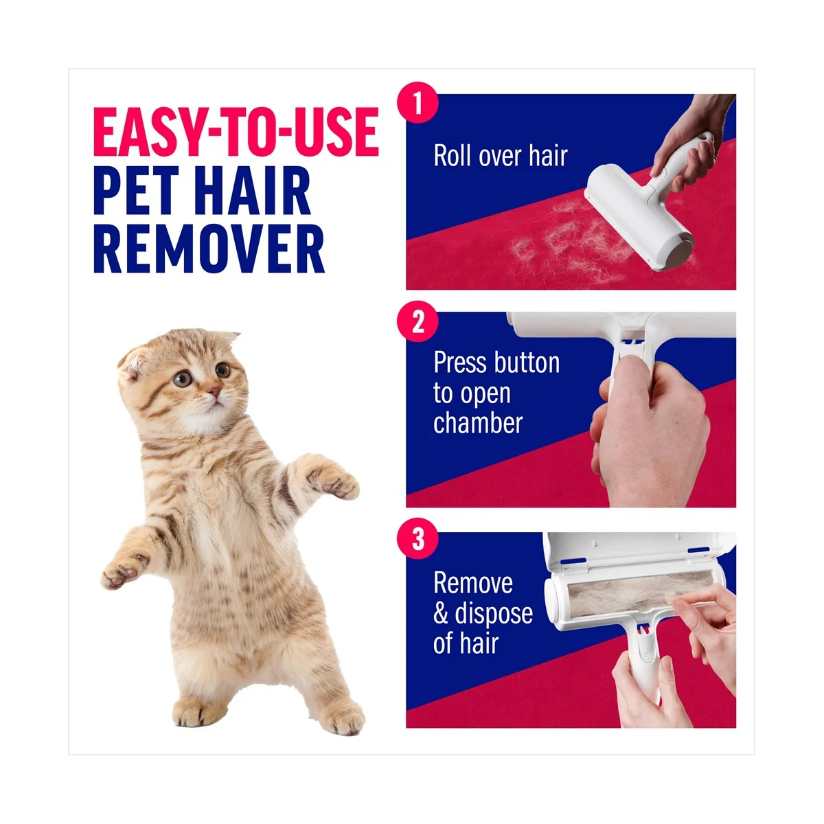 

Roller Pet Villus Remover and Reusable Lint Villus - Villus Remover-Multi-Surface Fur Removal Tool
