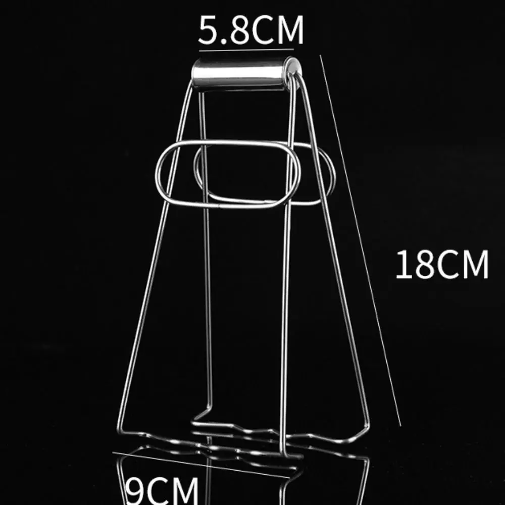 Stainless Steel Foldable Hot Dish Plate Bowl Clip Pots Gripper Crockery Holder Clamp Tongs Claw Holder Lifting Kitchen Tools