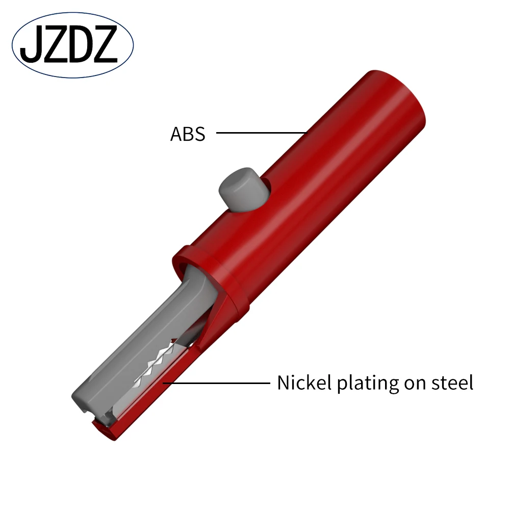 JZDZ 51mm Alligator Clip DIY Push Button Type Full Protective Insulated Electrical Clips J60030