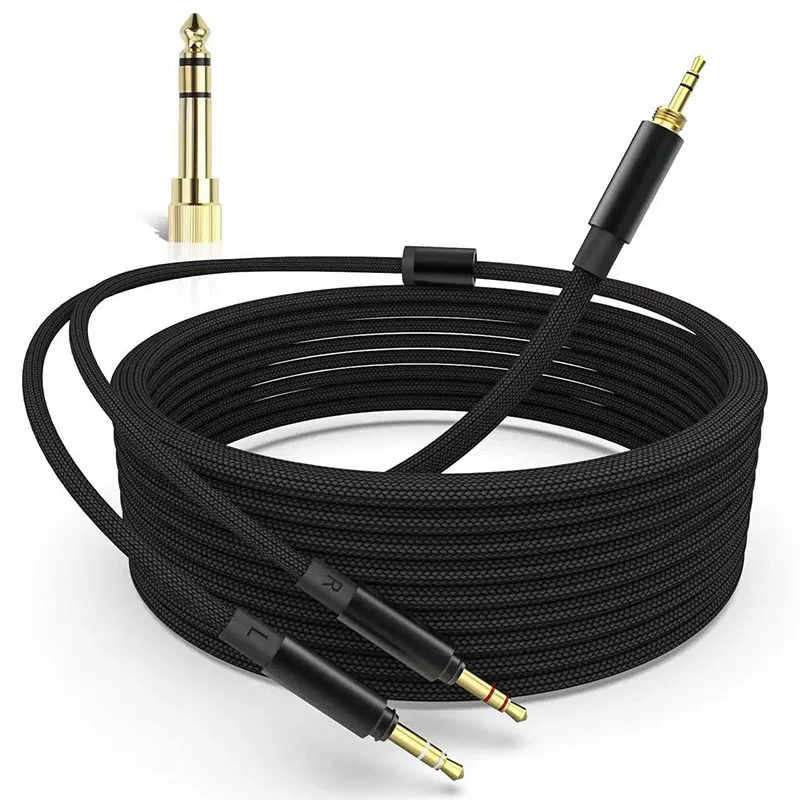 HIFI Balanced Audio Cable XLR To Dual 3.5mm Earphone Upgrade Replacement Wire Headphone Cord for T1 Second Third Generation T5P