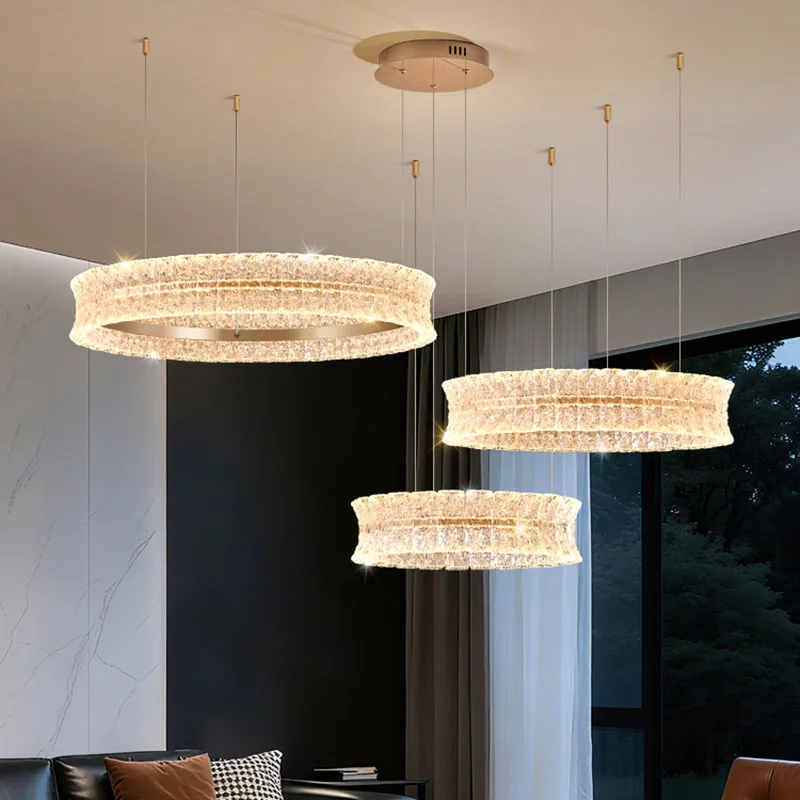Light luxury high sense living room pendant light Italian dining room light modern minimalist bedroom study lighting fixtures