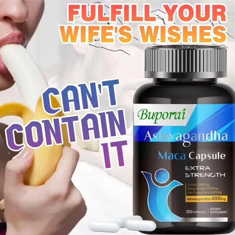 

Органические капсулы Ashwagandha Maca — неGMO для мужчин, поддерживает репродуктивное здоровье, естественный источник питания