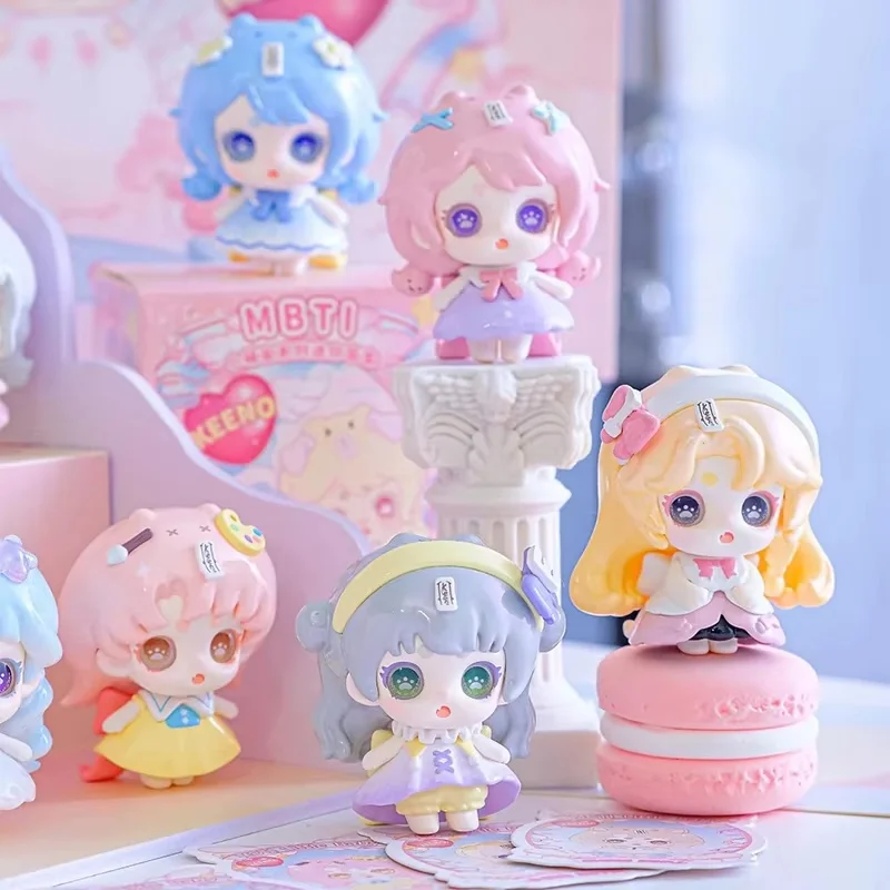 

KEENO MBTI Cute Mates Mini Blind Box Dolls Personality Types Collectible Figures Kawaii Desk Decor Birthday Gift