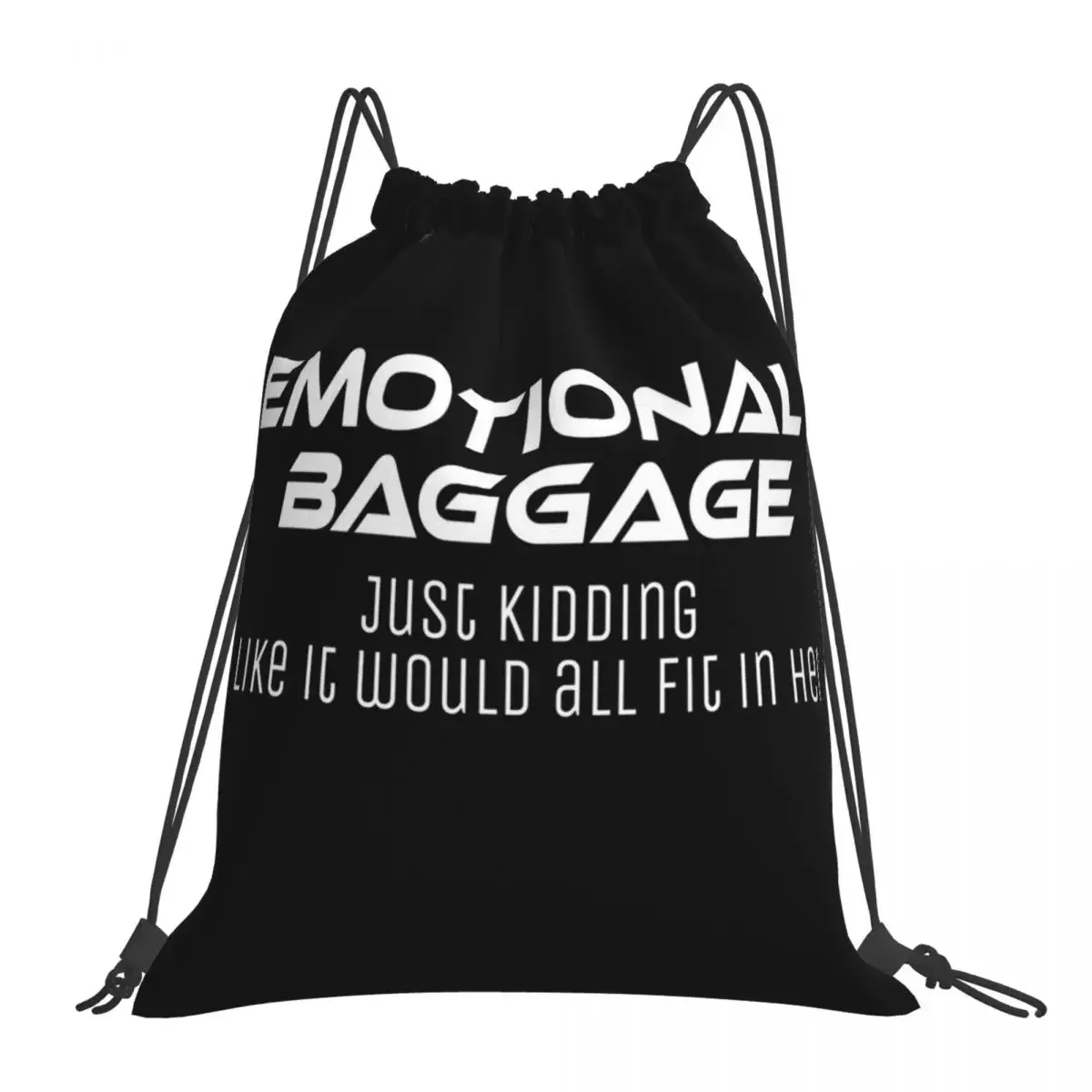 

Emotional Baggage Duffle Backpacks Portable Drawstring Bags Drawstring Bundle Pocket Sports Bag BookBag For Travel School