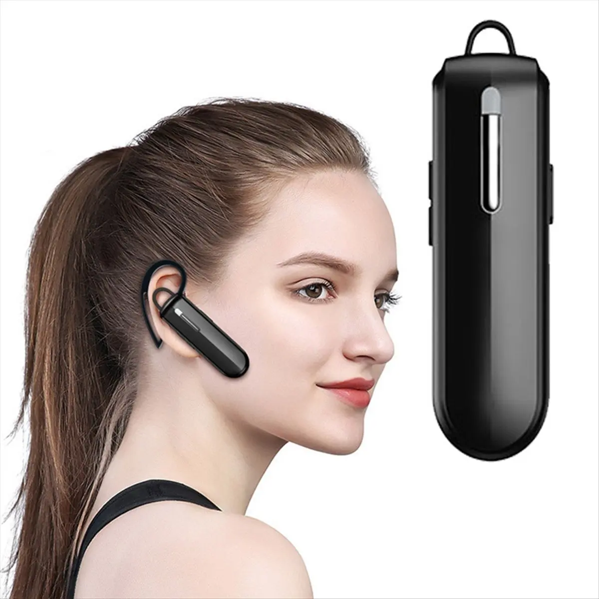 SWXFフック式トランシーバーヘッドセット 500平方フィート範囲使用 ミニマシン ホテル 民間用ヘッドセット