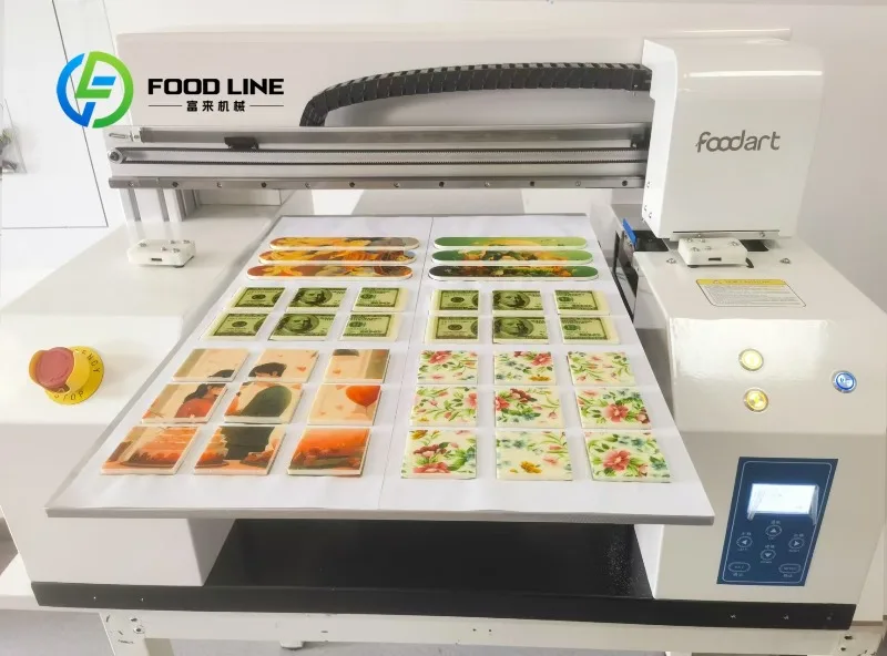 Customize Edible Ink A2 Flatbed Food Printer Art Printing For Cake, Macaron, Chocolate, Candy, Coffee, Biscuit,Dragees view 5