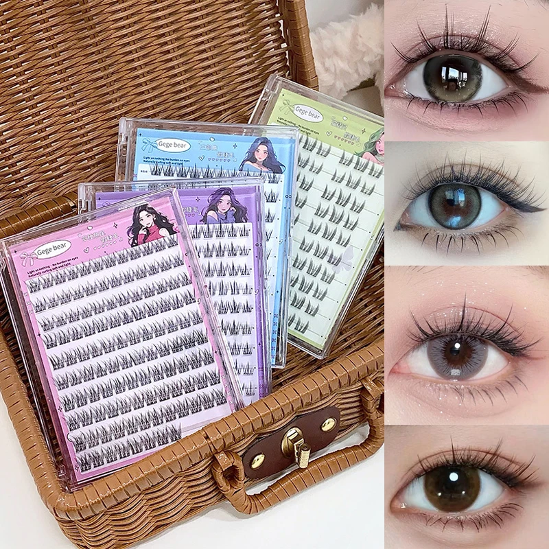 No- Glue False Eyelashes easy 3-Step Application Natural Glue-free False Eyelashes DIY Lashes Easy for beginners to control
