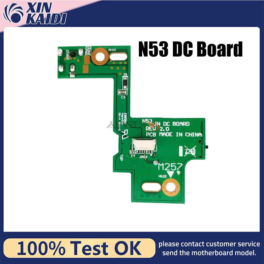 

N53 DC Power Jack board For ASUS N53J N53JN N53JF N53JQ N53JL N53S N53SV N53SN N53SM N53T N53TA N53TK N53D laptop DC-IN board