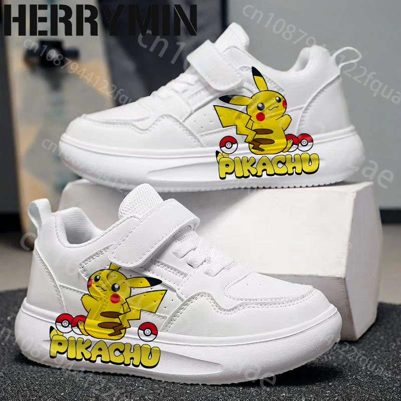 

Лидер продаж, детская обувь с принтом Pokemon Pikachu Charizard для мальчиков и девочек, кроссовки высокого качества на толстой подошве с поддержкой свода стопы