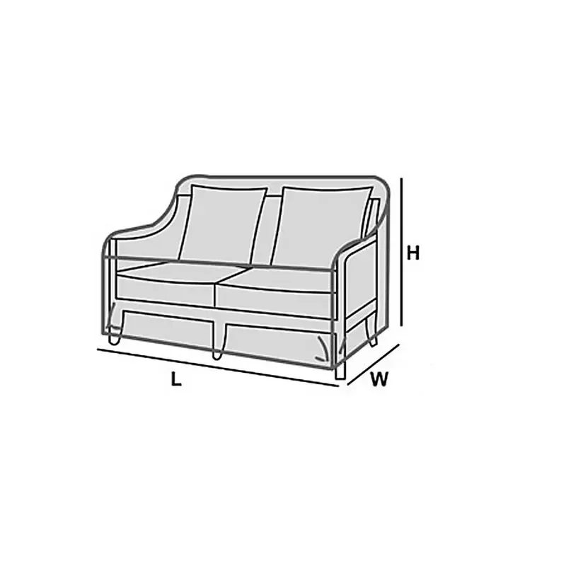Outdoor Two Seat Patio Furniture Waterproof L Shape Elastic Sofa Cover in America