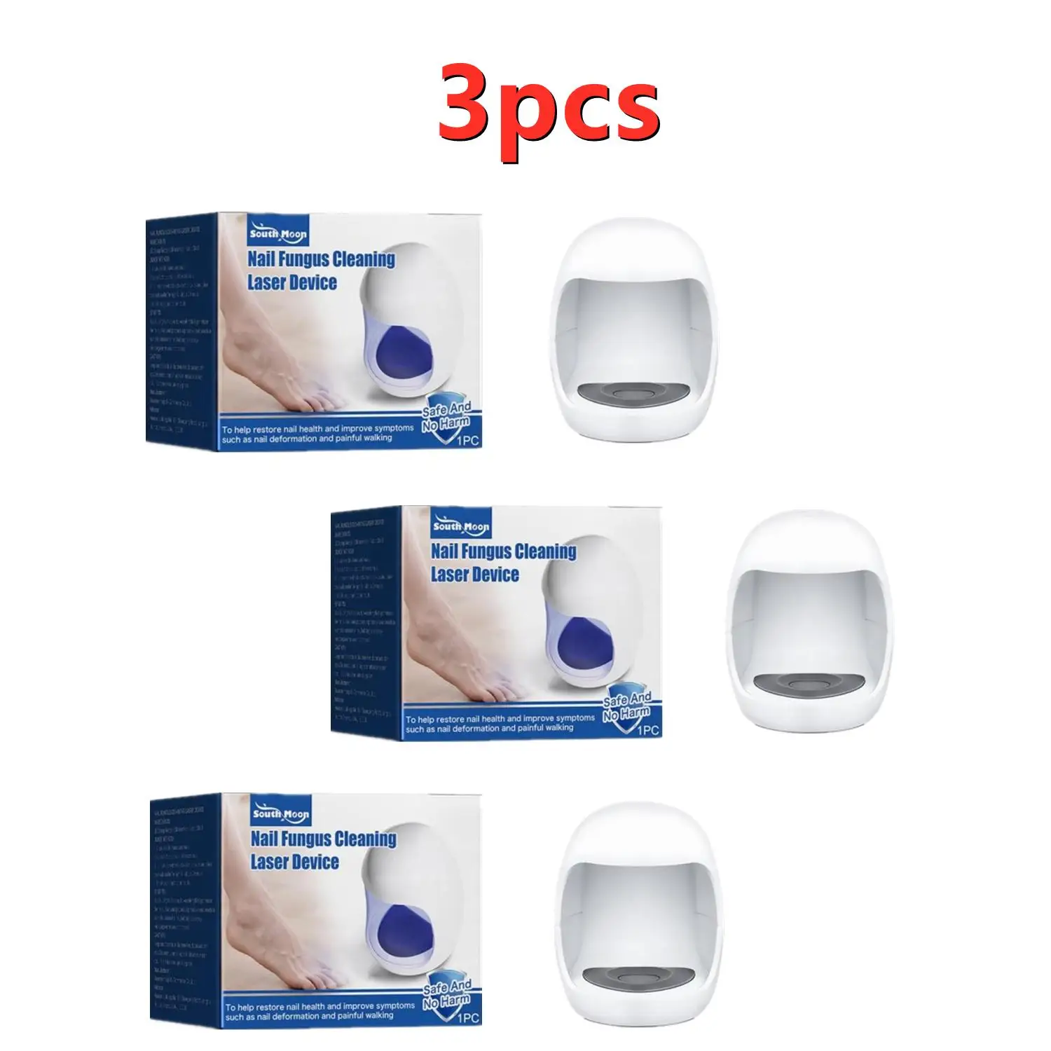 

3PCS Fungal Nail Laser Device Repair Fast Nails Fungus Onychomycosis Treatment Nail Cleaning And Nail Care Tools