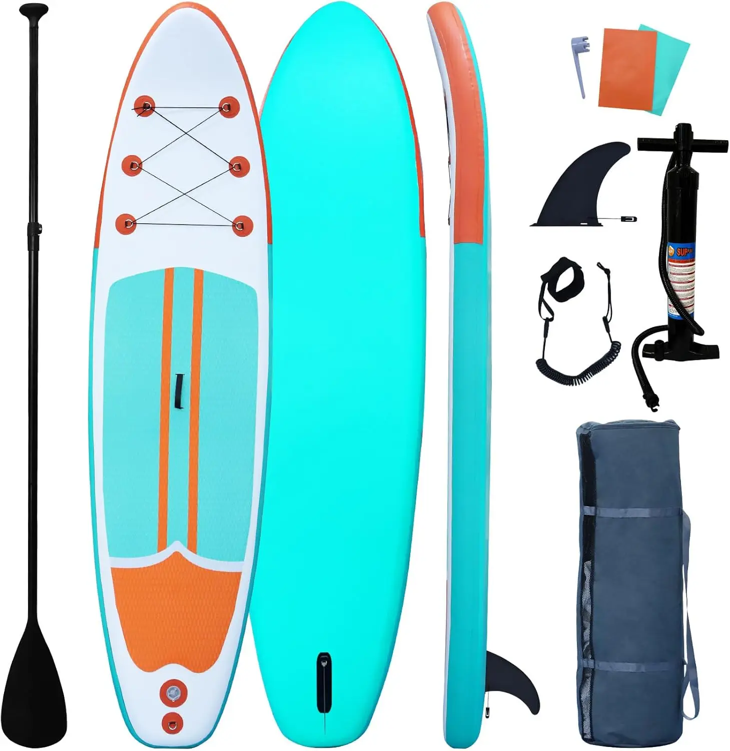 

Inflatable Stand Up Paddle Board Wide Stable with SUP Accessories for All Skill Levels